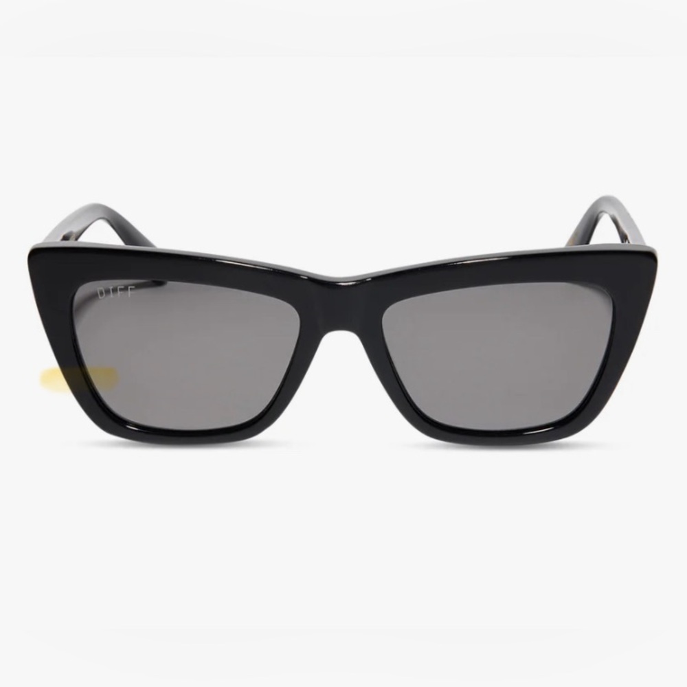 Brand New in box DIFF Black Grey Polarized Sunglasses
